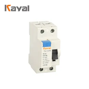 KAYAL Mini 1P RCBO AC & A Type Compact MCB/RCD Residual Circuit Breaker with Overload Protection Electronic Type RCBO