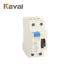 KAYAL البسيطة 1P RCBO AC & A نوع المدمجة MCB/RCD المتبقية قطاع دارة مع حماية الزائد الإلكترونية نوع RCBO