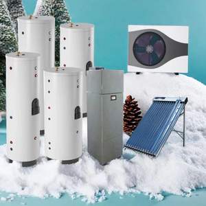 Duplex 2205 100L-300L Solarthermie Tanque calentador de agua <span class=keywords><strong>solar</strong></span> de alta presión Tubo evacuado Bomba de calor DHW para uso doméstico - Product Image 1