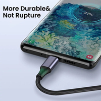 Câble de Type C à Angle droit 60W en Nylon, câble de chargeur USB C vers USB C pour MacBook Pro