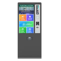 43 pouces écran tactile paiement par carte de paiement transport billet distributeur Kiosque machine bon coupon impression de billets de loterie Kiosque