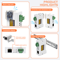 Extensor IP Pasivo de un Solo Canal para CCTV, Extensor EOC Ethernet sobre Coaxial BNC, Convertidor RJ45 IP PoE