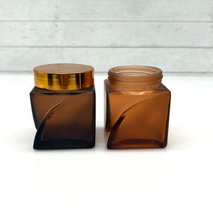 Bocal <span class=keywords><strong>en</strong></span> verre d'aromathérapie de 100 ml, bougeoir décoratif sans flamme, fait main, flacon de parfum, couleur ambre teinté, pour la maison et la chambre à coucher - Product Image 3