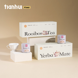 Caja Rectangular de Cartón Tianhui con Latas Metálicas Herméticas, Caja de Embalaje Personalizada para Té, para Guardar <span class=keywords><strong>Yerba</strong></span> <span class=keywords><strong>Mate</strong></span> y Hierbas Secas - Product Image 3
