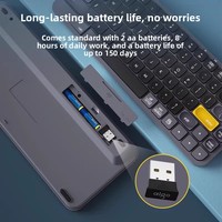 Nieuwe laptop desktop computer zakelijk kantoor ultradunne compacte tri-mode USB 84 toetsen RGB achtergrondverlichte draadloze toetsenbord