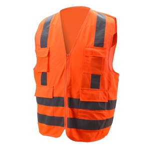 Chalecos de Seguridad de Alta Visibilidad, 100% Poliéster, Sólidos, Reflectantes, Personalizables, con 4 Bolsillos - Product Image 4