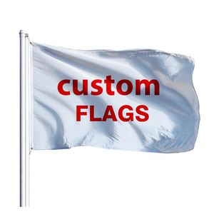 Drapeaux promotionnels et bannières publicitaires personnalisés en gros, impression recto-verso, drapeaux personnalisés, sublimation recto-verso avec logo - Product Image 1