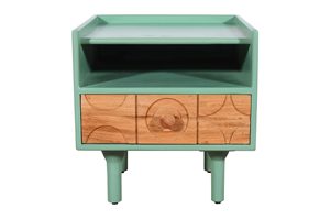 Mesita de Noche Moderna de Madera Sólida, Elegante Mesita de Noche para Dormitorio, Muebles de Madera de Primera Calidad para el Hogar, Dormitorio, Hotel y Estilo Contemporáneo - Product Image 2