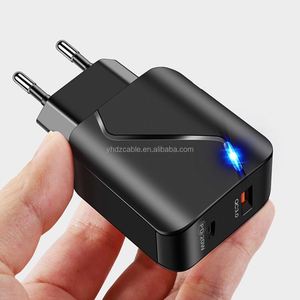 อะแดปเตอร์ชาร์จเร็ว 20W แบบ Dual USB พร้อม PD และ QC3.0 สำหรับ iPhone 14/15/16  อะแดปเตอร์สำหรับเดินทางในสหรัฐอเมริกา/ยุโรป - Product Image 6