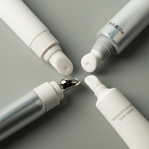 Tubo Personalizzato per Crema Contorno Occhi con Applicatore in Lega di Zinco 10g/15g, Tubo Morbido in Alluminio Laminato Argento per Crema Contorno Occhi - Product Image 6
