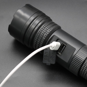 Siêu sáng <span class=keywords><strong>LED</strong></span> sạc cầm tay Đèn pin <span class=keywords><strong>zoom</strong></span> cho cắm trại ngoài trời nhà khẩn cấp không thấm nước ABS Đèn pin ngọn đuốc - Product Image 4