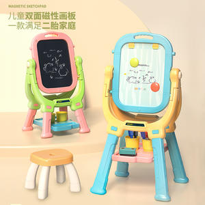 Educatief Speelgoed 2 In 1 Schilderen En Schrijven Zwart Bord Set Kinderen Kunstenaar Speelgoed Magnetische Tekentafel Voor Kinderen - Product Image 4