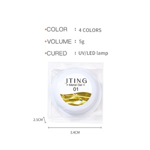 JTING Gel de Peinture Métallique Effet Miroir Or Argent Haute Brillance Qualité Supérieure, Gel de Peinture pour Ongles, Gel Polish, Conception Personnalisée ODM - Product Image 2