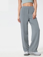 Nouveaux pantalons de survêtement décontractés pour femmes coupe ample couche d'air sensation nue pantalon à jambes larges minceur pantalon à jambes droites pour l'automne