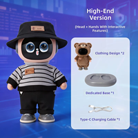 Peluche intelligente Panda géant, jouet robot IA, Wi-Fi, commande vocale, interaction par application, musique, compagnon émotionnel, réveil