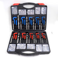 Kit de réparation de filetages 261 pièces, kit d'inserts de réparation de filetages impériaux et métriques pour la restauration de filetages endommagés, outils de réparation automobile