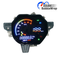 Untuk Honda Beat Fi V2 2016-2019 Speedometer LED Digital Versi Oranye dan Biru Tachometer Digital LED