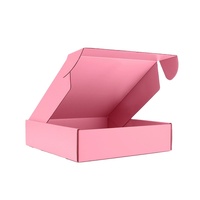 Caja de Envío Rosa Corrugada de Alta Calidad con Logotipo Personalizado Reutilizable, Caja de Envío Premium, Ideal para Regalos, Productos, Venta al por Menor