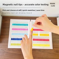 Livre d'échantillons d'ongles en acrylique magnétique détachable, album de présentation de couleurs amovible, outil de présentation pour vernis gel et faux ongles, outil de salon OEM ODM
