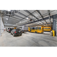 Almacén Prefabricado de Bajo Mantenimiento, Diseño de Sala de Exhibición de Automóviles, Precios de Acero Estructural, Garaje, Hangar
