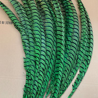 Plumes de queue de faisan Lady Amherst teintées de haute qualité, 80-90 cm, pour défilés, Halloween, accessoires pour cheveux, samba