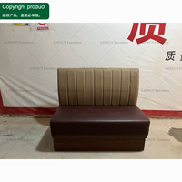 Mobilier de restaurant commercial : Table à manger en bois, banquette, canapé et chaise en cuir pour bistro, café, restaurant, bar