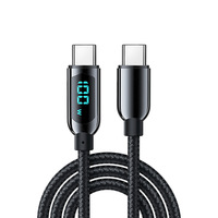 Cable USB C a USB C de 100W PD, 6 pies, Trenzado, Carga Rápida con Chip Inteligente para MacBook Samsung S24