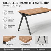 Ensemble de bureau et chaise extensible en mélamine de luxe, mobilier de bureau en forme de L au design moderne pour la maison et la chambre
