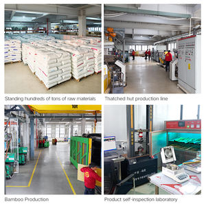 Modern geleneksel <span class=keywords><strong>PVC</strong></span> palmiye saz kiremit yanmaz ısıya dayanıklı makine açık Park binası için 5 + yıl garanti yaptı - Product Image 3