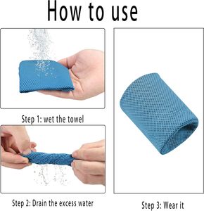Muñequera refrescante de microfibra, secado rápido, eliminación de calor, toalla de muñeca fresca para Yoga, Tenis, gimnasio, Fitness, correr, senderismo, Camping, deportes - Product Image 4