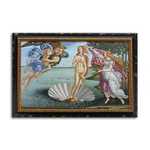 Die Geburt der Venus von Sandro Botticelli Handgemachtes Ölgemälde mit Rahmen