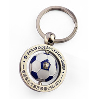 Maßgefertigter 3D Edelstahl Fußball Flaschenöffner Schlüsselanhänger Professionelle Qualität Team-Logo Großhandel Sportfan Geschenke Akademie Mode