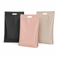 Sacs d'expédition en polyéthylène imperméables, personnalisés, avec poignée découpée, autocollants adhésifs, pour coursiers express, vente en gros