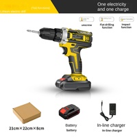 Perceuse sans fil de qualité industrielle 21V avec mandrin sans clé de 10 mm, 35 Nm pour la construction, 1650 tr/min