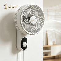 Luftzirkulations-Wandventilator mit Mechanischer Steuerung, Hoher Geschwindigkeit, Oszillation, 16 Zoll, 5 Flügel und Timer-Funktion