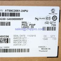 Microcontrôleur AT89C2051-24PU 8 bits avec flash 2K octets 5V 20 broches PDIP MCU AT89C2051 alimentation d'origine