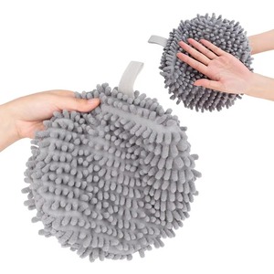 New Fashion Heavy Weight Chenille Hand <b>Towels</b> Quick Dry <b>Microfiber</b> Woven Techniques Kitchen Bathroom Hand <b>Towel</b> Ball Hanging - Product Image 1