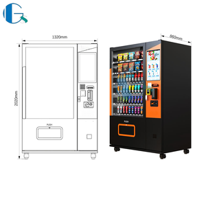 Máquina Expendedora Popular para Alimentos y Bebidas con Pantalla Táctil, Pago con Tarjeta, Monedas y Efectivo, para Centros Comerciales, Aperitivos y Bebidas - Product Image 4