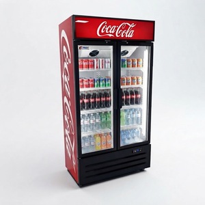 Refrigerador <span class=keywords><strong>de</strong></span> Doble Puerta <span class=keywords><strong>de</strong></span> Vidrio con Enfriamiento por Aire <span class=keywords><strong>de</strong></span> Una Sola Temperatura, Exhibidor <span class=keywords><strong>de</strong></span> Bebidas <span class=keywords><strong>Coca</strong></span>-<span class=keywords><strong>Cola</strong></span>, Nevera para Refrescos - Product Image 3