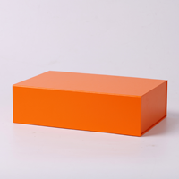 Caja de Regalo de Cartón Rígido Plegable de Papel Negro de Lujo Personalizada, Caja de Papel Magnética para Embalaje