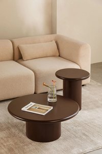 Xu hướng 2025 hiện đại sức mạnh độ bền Vòng đầy màu sắc sơn varnished Bàn cà phê bằng gỗ dễ dàng để làm sạch - Product Image 2