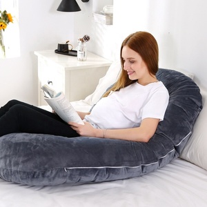 Almohada de maternidad de algodón de alta calidad, cojín de embarazo de cuerpo completo en forma de U para <span class=keywords><strong>mam</strong></span>á, 2021 - Product Image 5