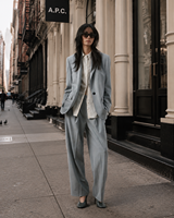 Ensemble Blazer et Pantalon pour Femme Personnalisé, Veste de Costume Élégante Surdimensionnée, Pantalon à Jambes Larges, Tenue de Bureau Casual pour Femmes