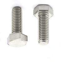 Harga pabrik disesuaikan grosir baut dan mur segi enam m6 m7 m8 m9 m15 m17 m20 304 316 baut Hex baja tahan karat