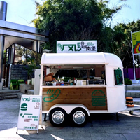 Remorque mobile pour crème glacée, chariot à hot-dogs, bar à jus, restaurant, remorque à café, camion de restauration avec cuisine complète