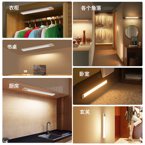 Planet <b>Rechargeable</b> LED Strip <b>Light</b> 25000 Hours USB Charging Portable Night <b>Light</b> For Cabinet Wardrobe Cupboard - Product Image 2