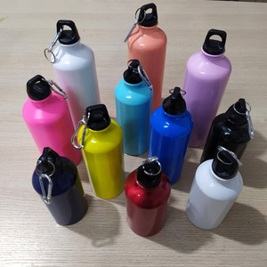 Bouteille d'eau sportive en aluminium monocouche 500ml-1000ml légère avec impression sérigraphique pour le cyclisme en plein air - Product Image 3
