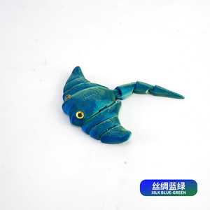 3D-Gedrucktes Niedliches Teufelsfisch-Modell SDK15 Flexibles Meerestier-Dekorationsstück Lustiges Geschenk für Kinder - Product Image 6