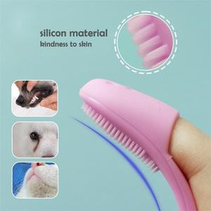 Perlengkapan pembersih anjing kucing sikat jari hewan peliharaan lembut sikat gigi kucing sikat noda robek Perawatan Mata hewan peliharaan alat perawatan - Product Image 4