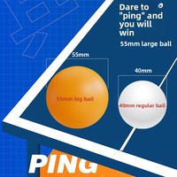 Balle de tennis de table Goode 55 mm, balles de ping-pong ABS de haute qualité et haute élasticité, balles de tennis de table extra-larges avec logo personnalisé